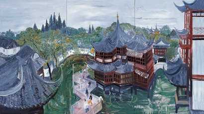 赵开坤 2005年作 湖心亭